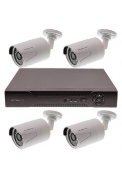 10-канальный IP регистратор 4K (4xPOE) + 4 камеры 2Мп, VNK03